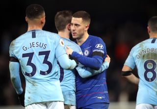 Eden Hazard believes Chelsea are a long way behind Manchester City