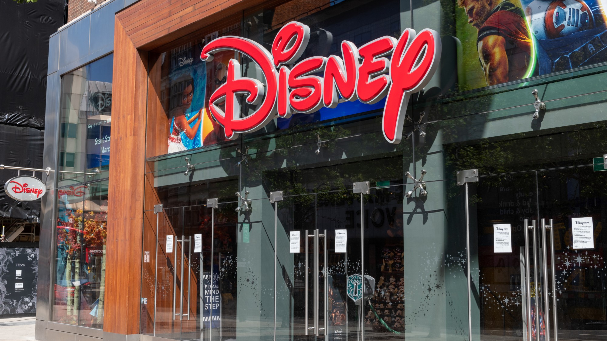 The outside of the Disney store on Oxford Street, London