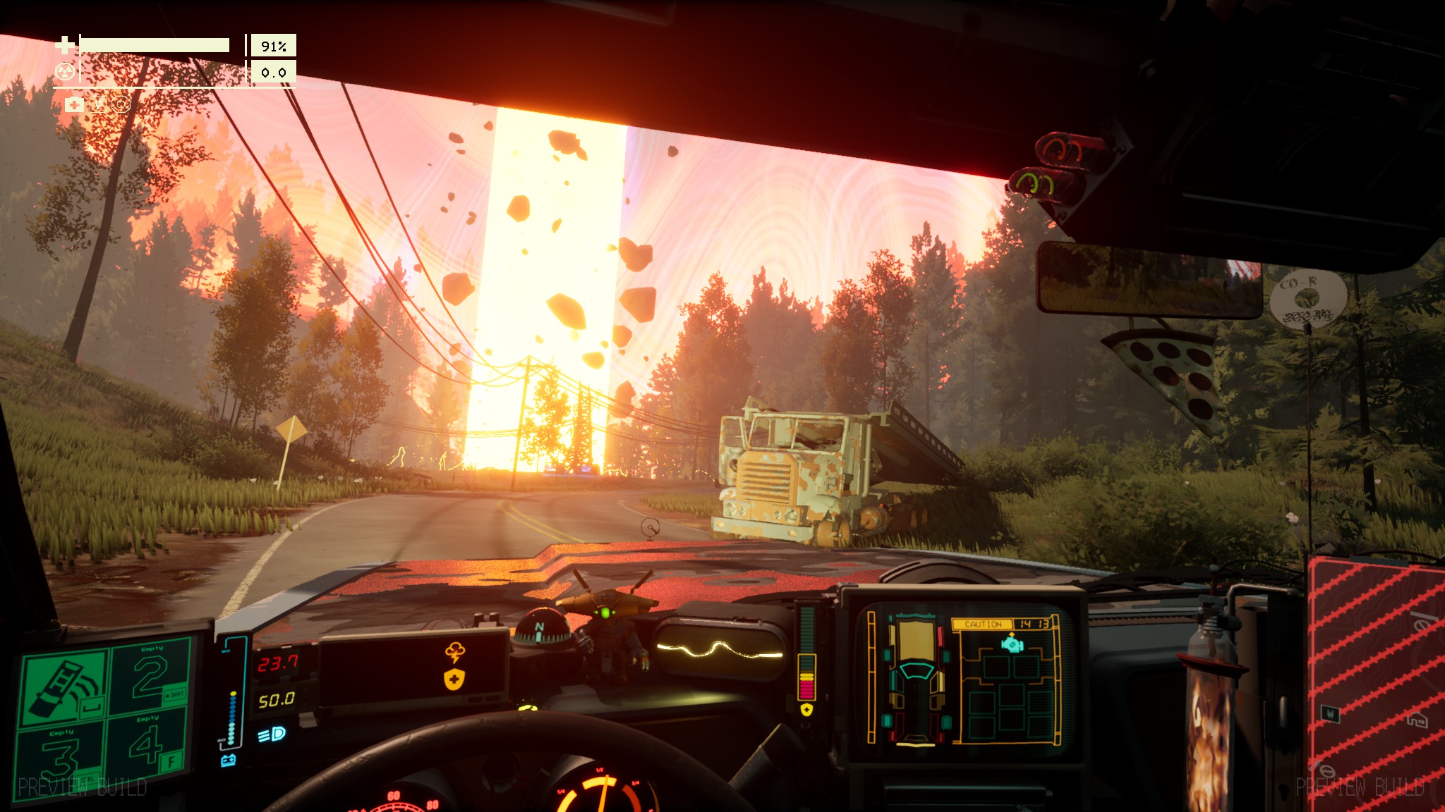 Driving survival game