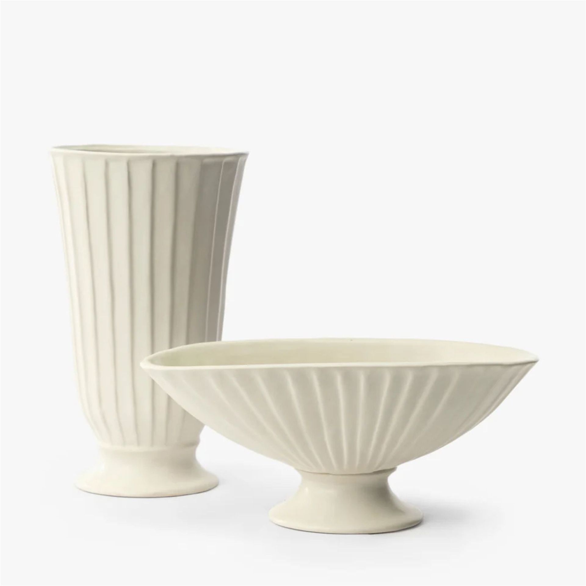 Delphi footed vase and bowl by McGee & Co