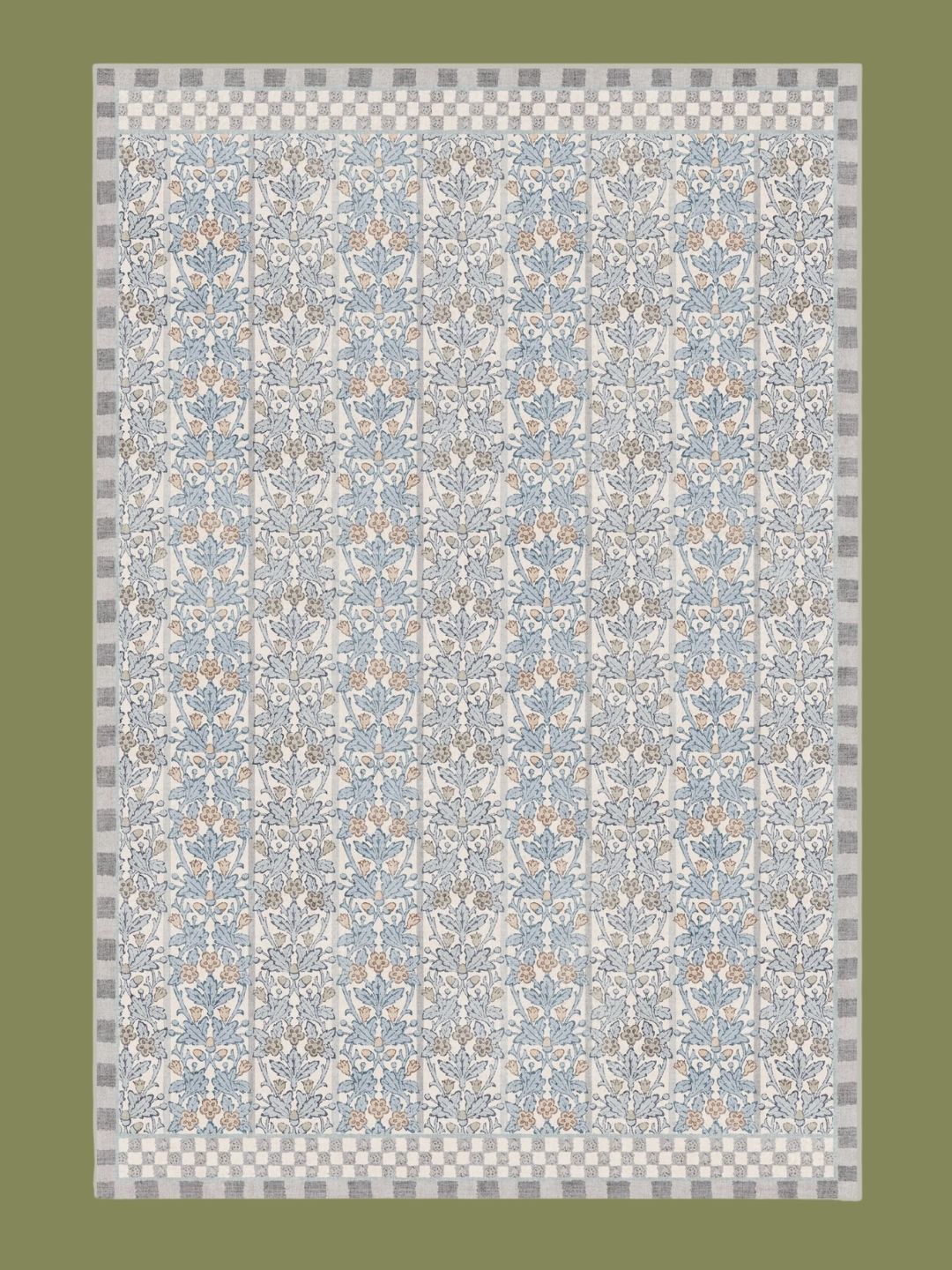Ruggable x Morris &amp;amp; Co., Oak &amp;amp; Blossom Grey Rug