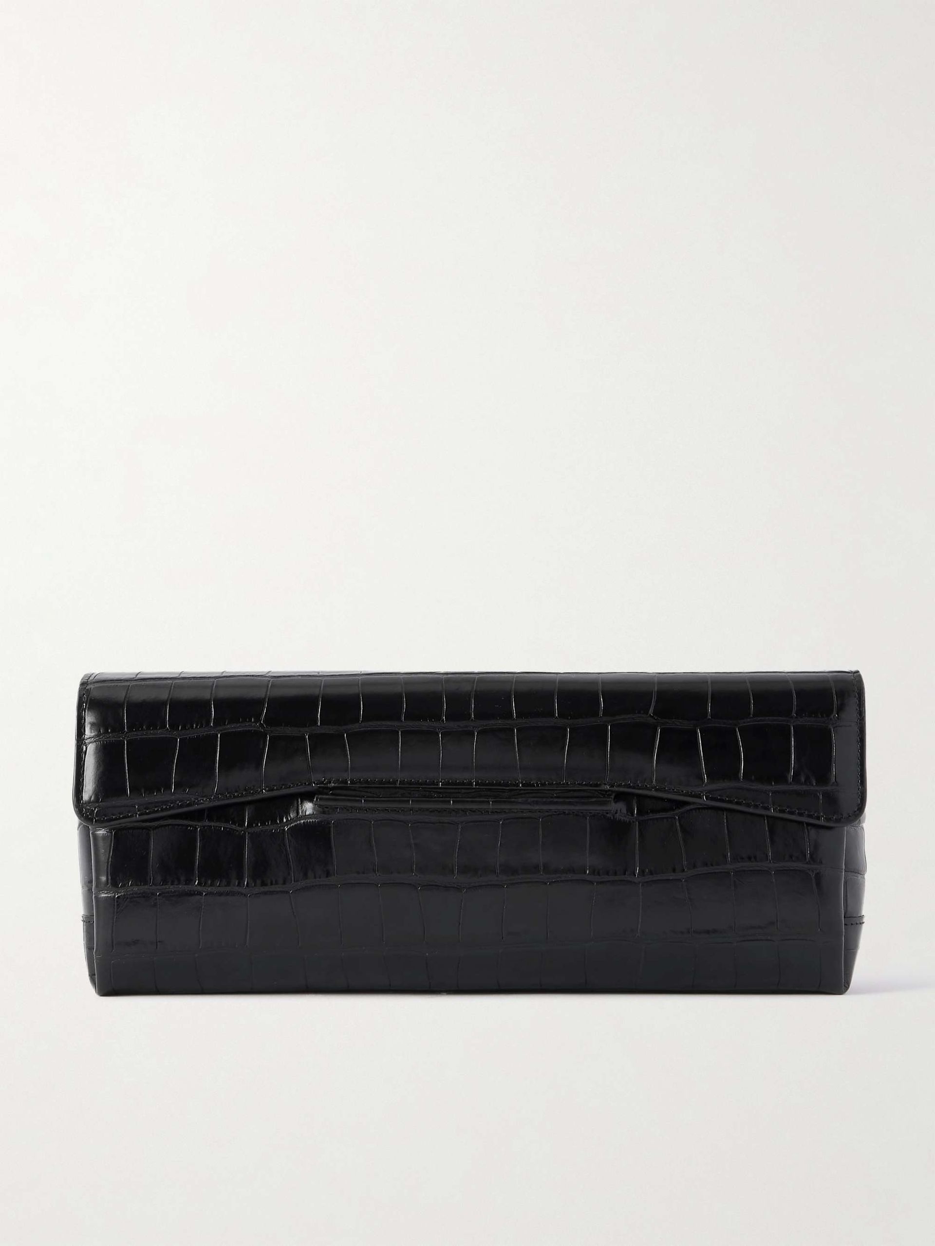 T-Lock Croc-Effect Clutch