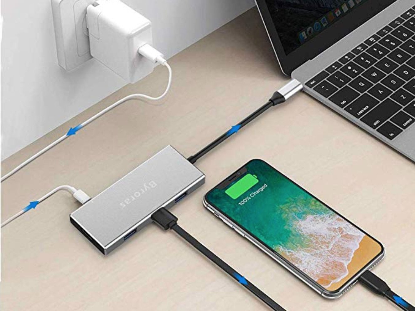 Byroras USB-C Hub lifestyle image