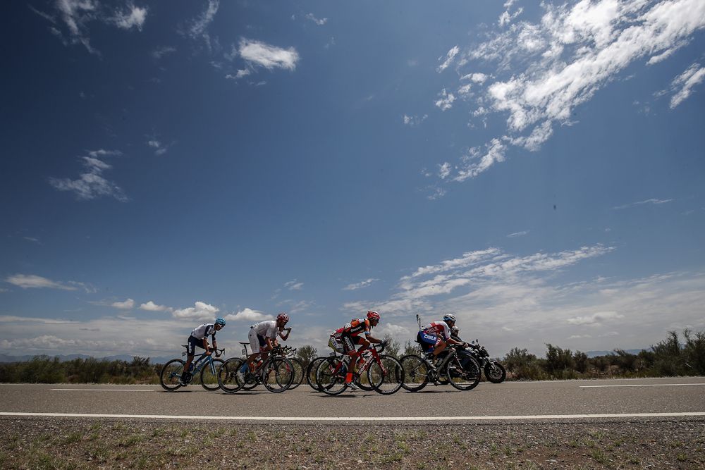 The early breakaway under the sun in San Juan