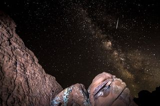 2013 Perseid Meteor Over Lake Mead