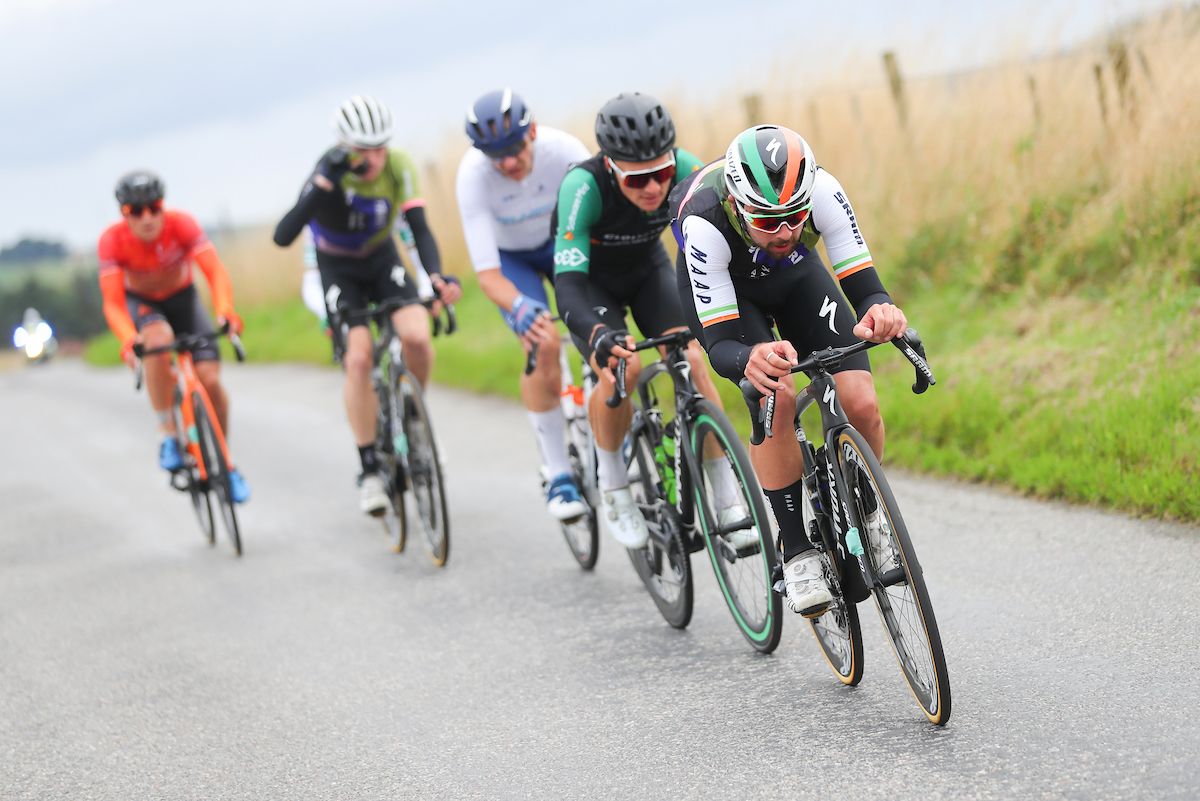 Irish champion Ben Healy racing at Tour of Britain