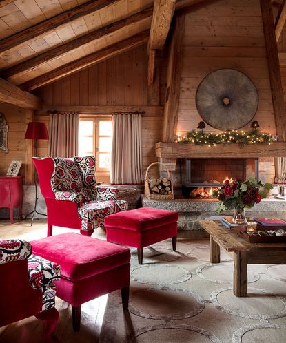 A rustic-luxe farmhouse in the Alps