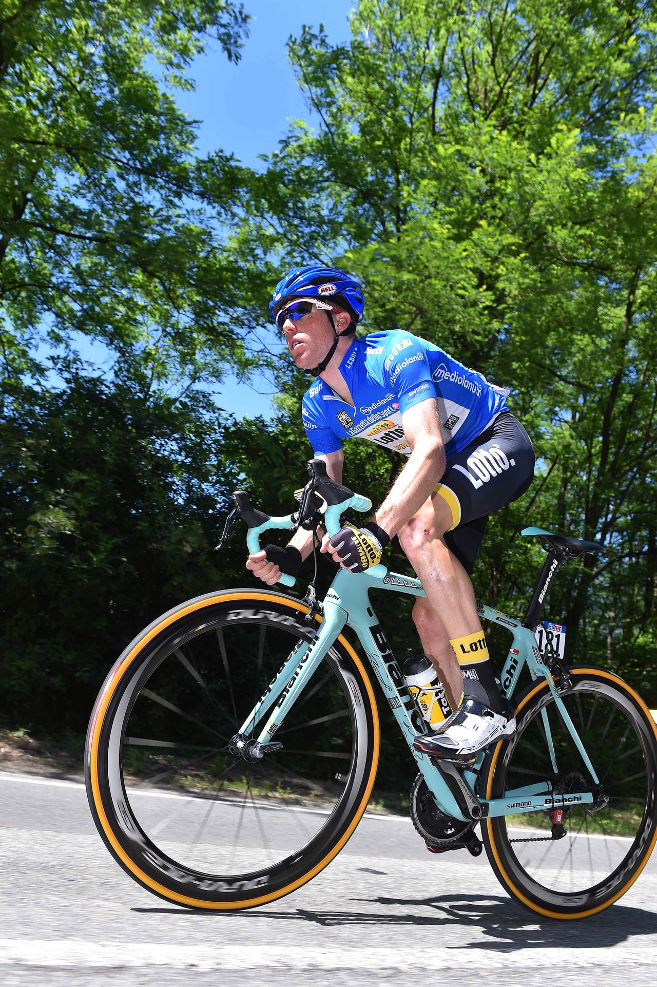 Steven Kruijswijk (LottoNl-Jumbo) in the mountains jersey