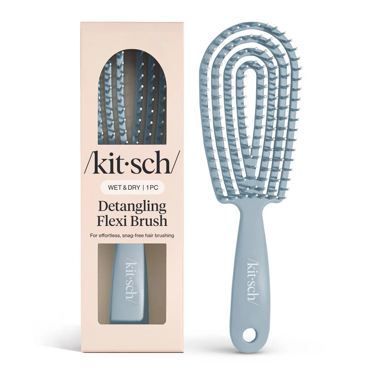 Kitsch Detangling Flexi Brush - Haze Blue