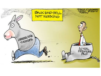 Obama cartoon ObamaCare