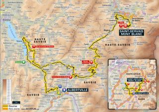 Tour De France 2016 Stage 19 Map
