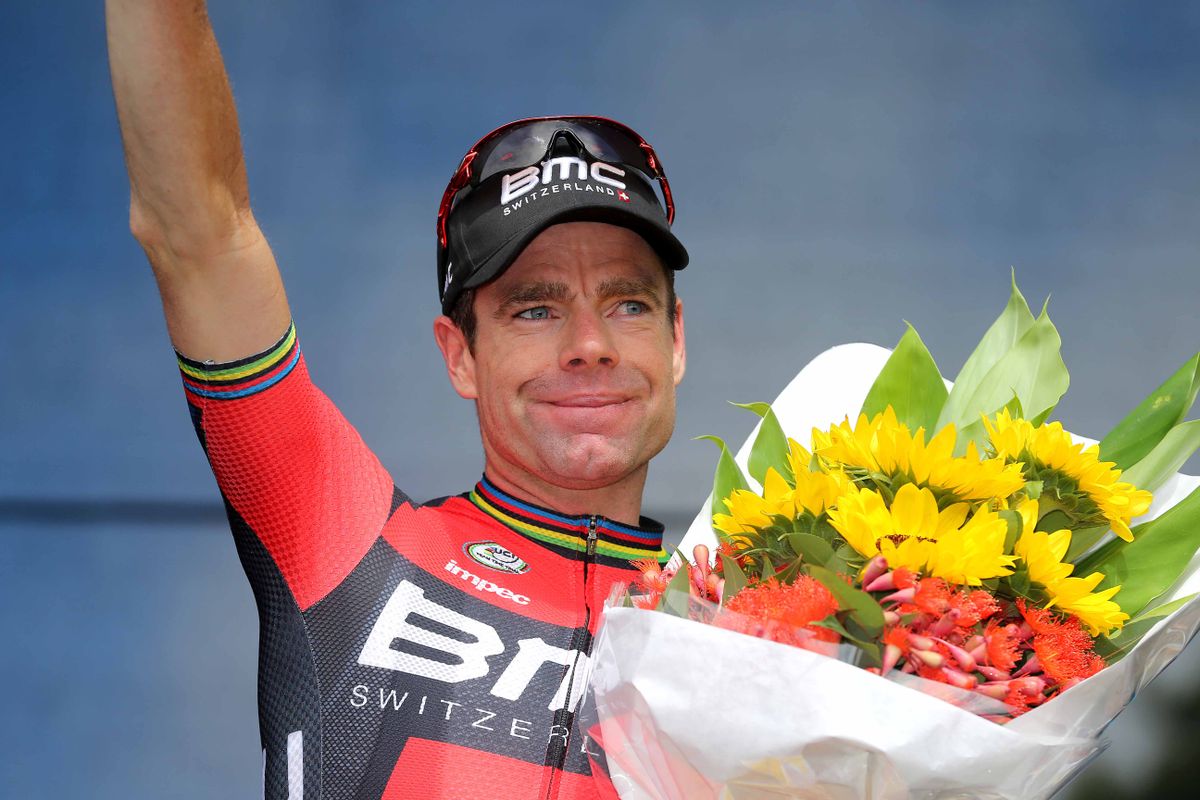 Cadel Evans (BMC) soaking it all in