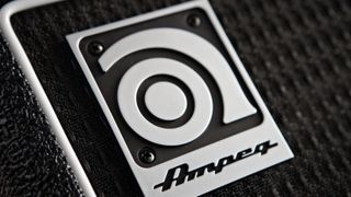 Close up of Ampeg logo
