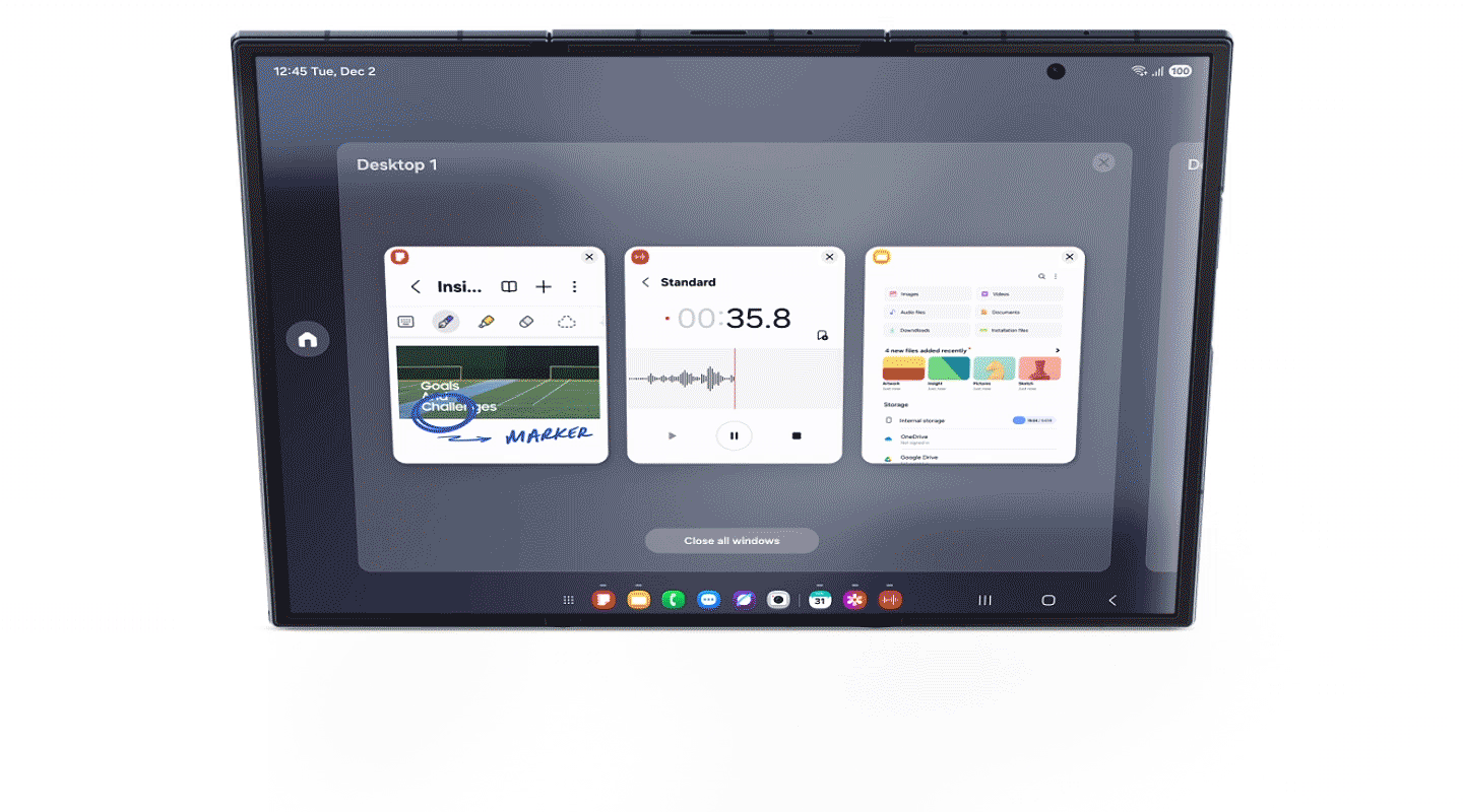 Multitasking on the Samsung Galaxy Z TriFold
