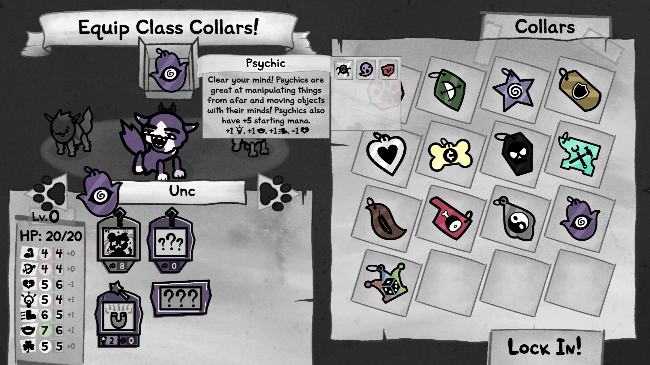 Mewgenics Psychic collar