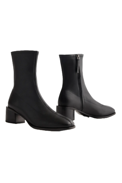 Quince, Italian Leather Stretch Sock Bootie