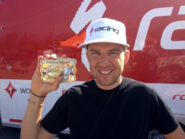 Now Christoph Sauser has the Leadville belt buckle too