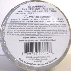 6 inch candle label.