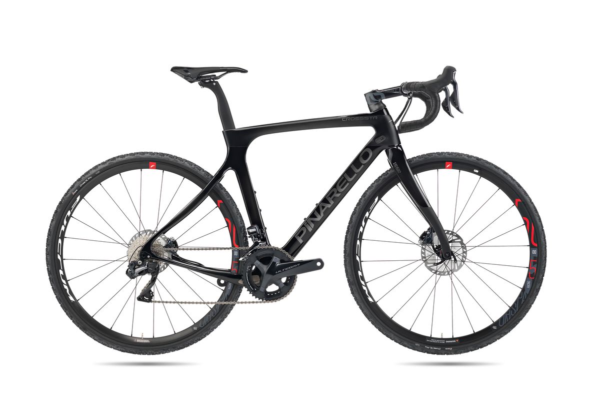 The Crossista is full carbon and shares design features with Pinarello's Dogma road bikes