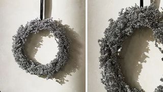 The White Company Dried Silver Wreath