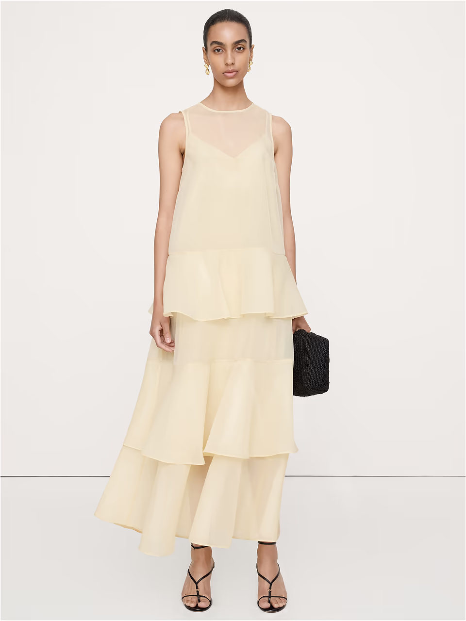 Banana Republic, Organza Tiered Maxi Dress