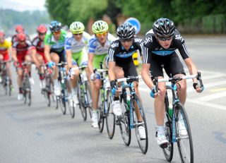 Chris Froome and Sky chase, Tour de Romandie 2011, stage five