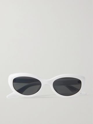 + Khaite 1969 Óculos de sol de acetato com armação oval