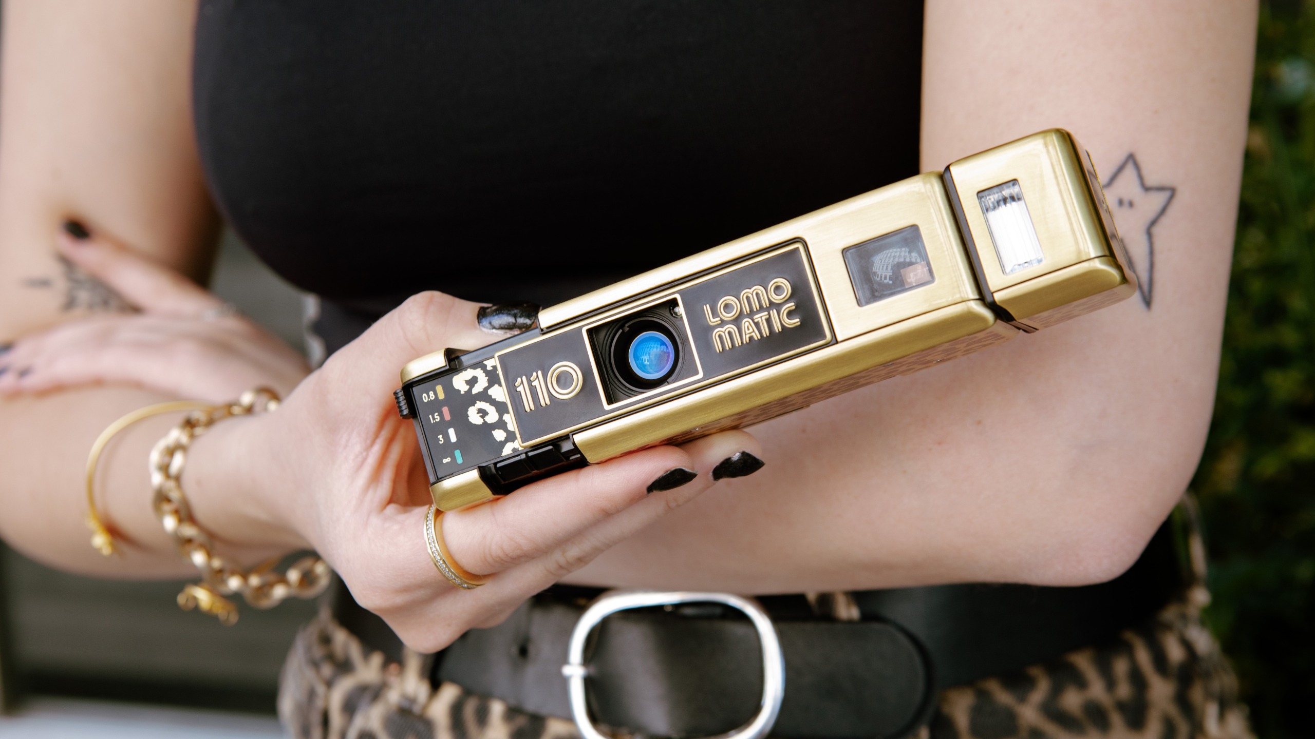The Lomography Lomomatic 110 Panthera adds a brass body with leopard spots to the film camera line, alongside a new red Ladybug design