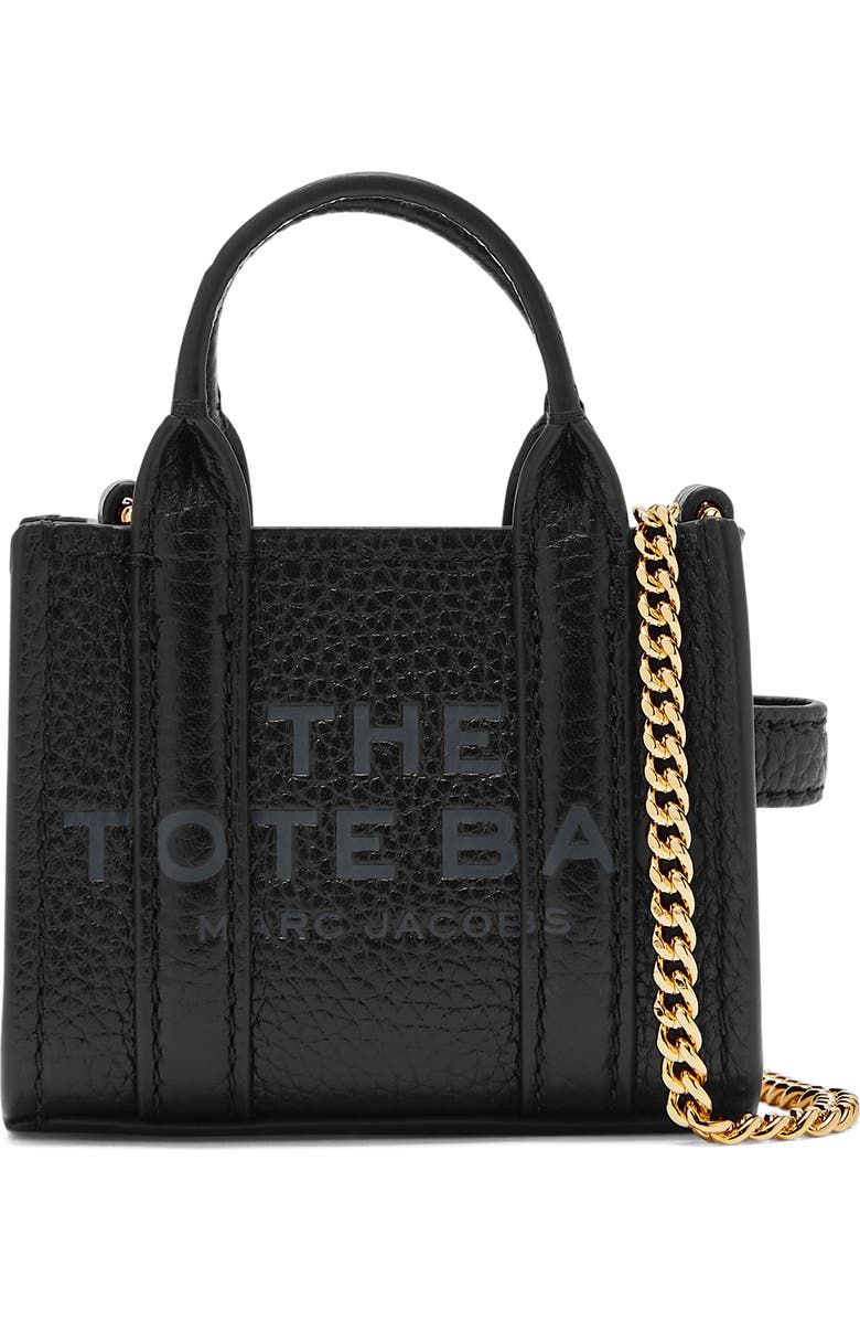 The Nano Charm Tote Leather Crossbody Bag