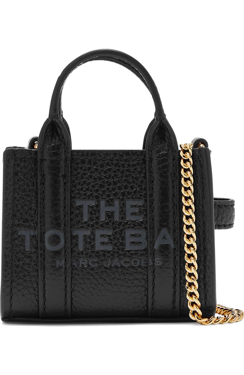 The Nano Charm Tote Leather Crossbody Bag
