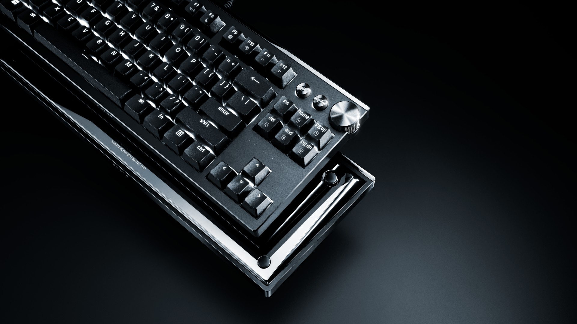 Razer Huntsman Signature Edition keyboard against a black background
