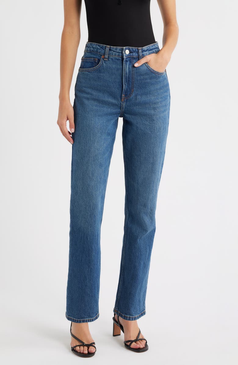 Jax Super High Waist Straight Leg Jeans