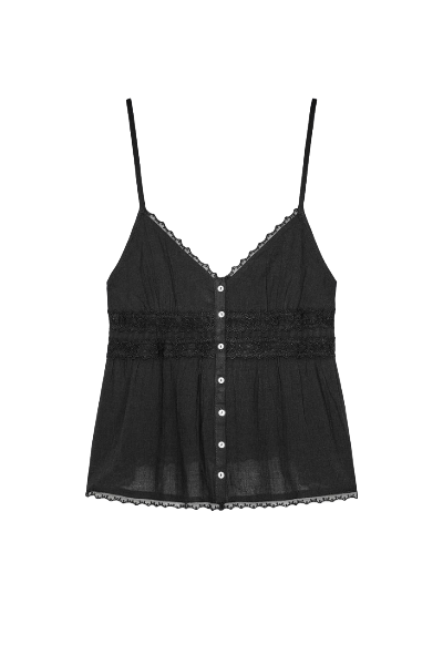 ZARA, Embroidered Lace Top