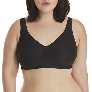 Hanes Sport Women's Racerback Compression Sports Bra Black