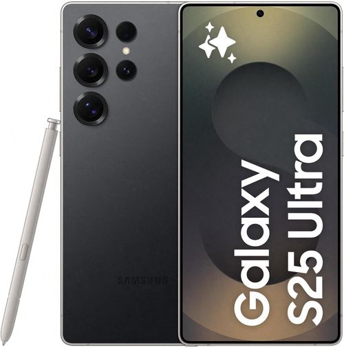 Samsung Galaxy S25 Ultra Ai Smartphone, Galaxy Ai, 12gb Memory, 256gb Storage, 200mp Camera, S Pen Included, Titanium Black, 3 Year Manufacturer Extended Warranty (uk Version)