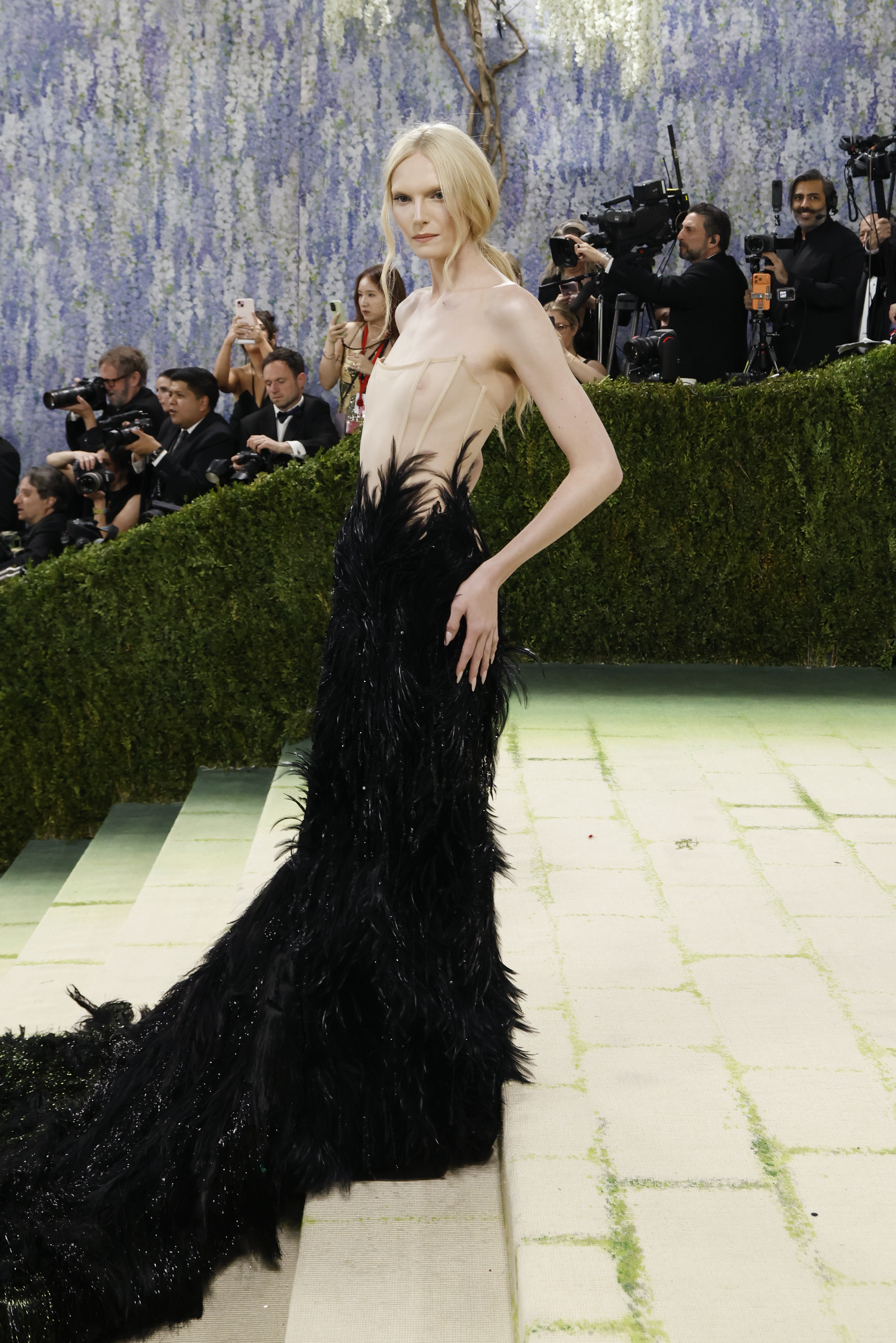 Alex Consani on the 2026 Met Gala red carpet
