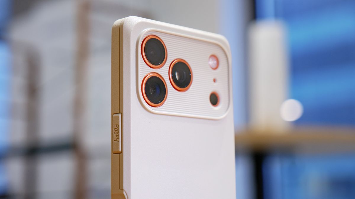 Spigen Classic LS case on iPhone 17 Pro.