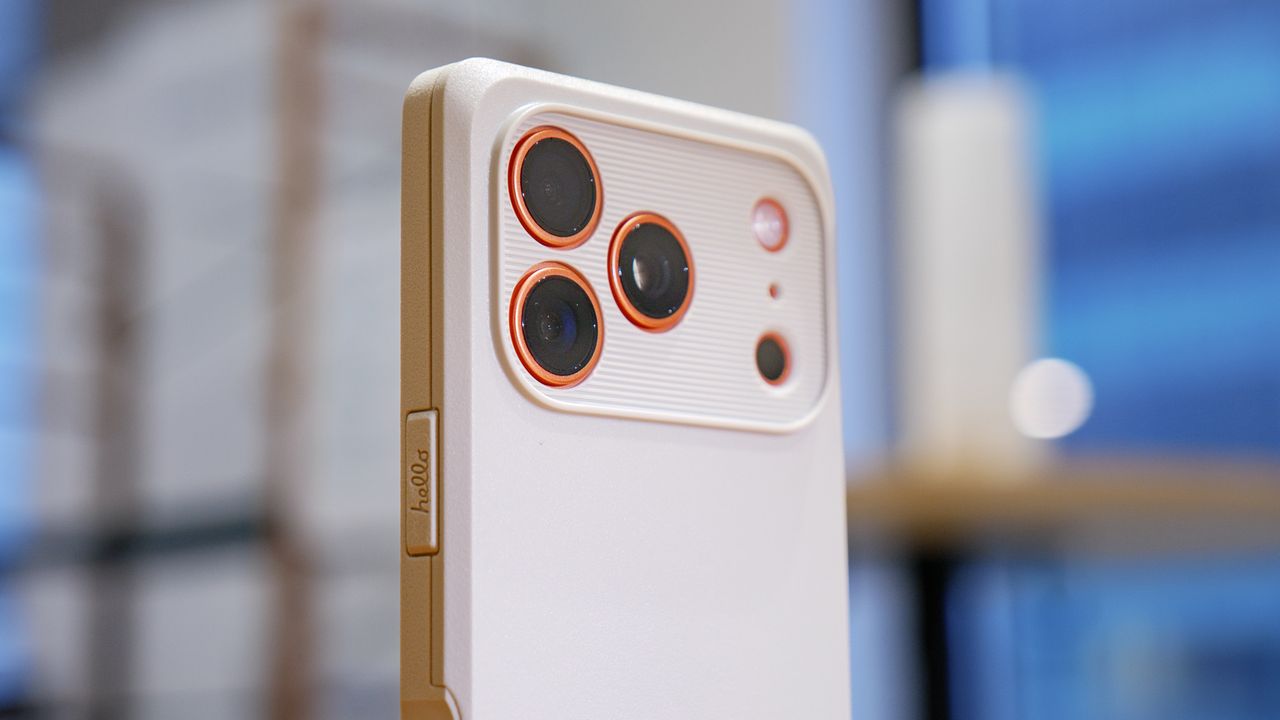Spigen Classic LS case on iPhone 17 Pro.