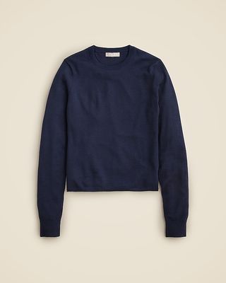 Carolyn Crewneck Sweater in Merino Wool