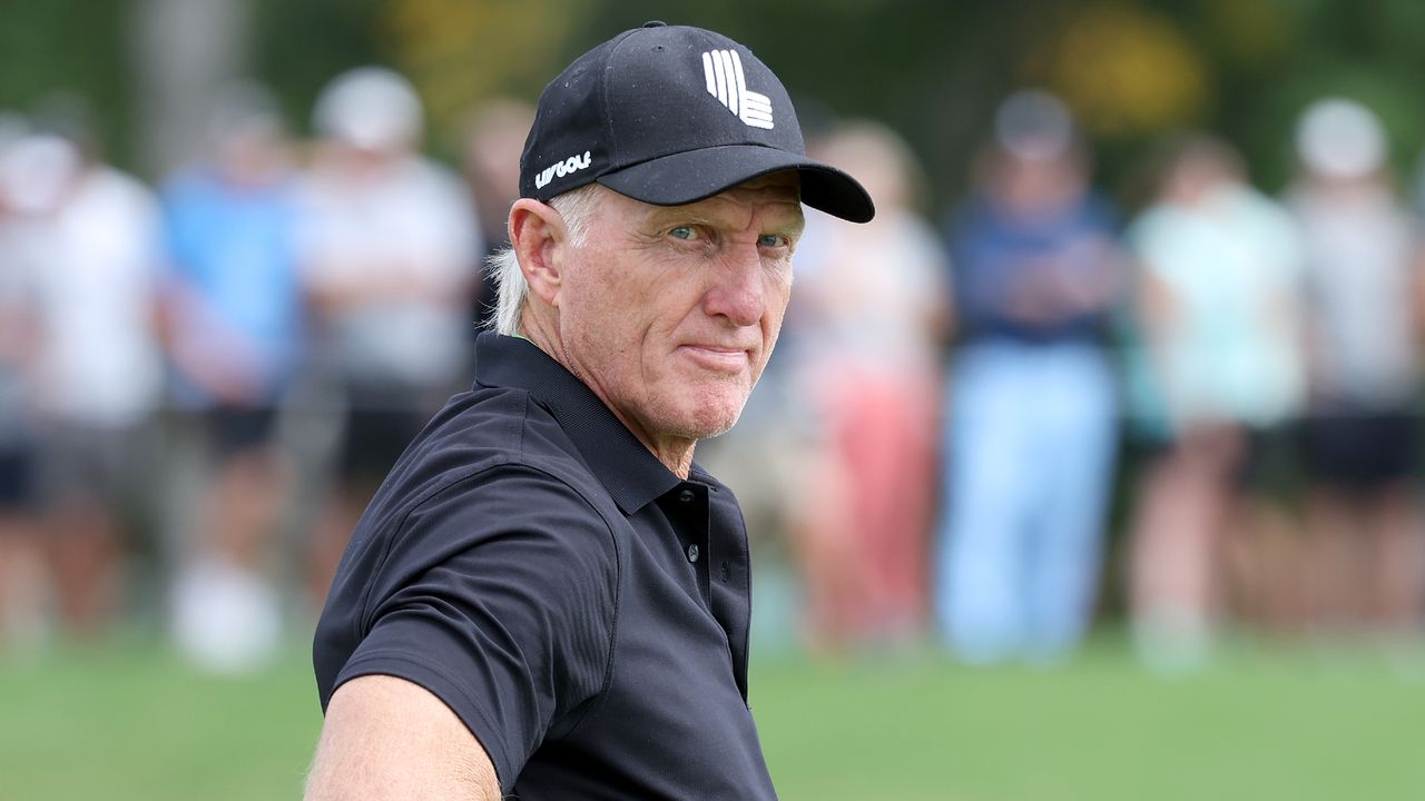 LIV Golf CEO Greg Norman at the 2022 LIV Golf Chicago event