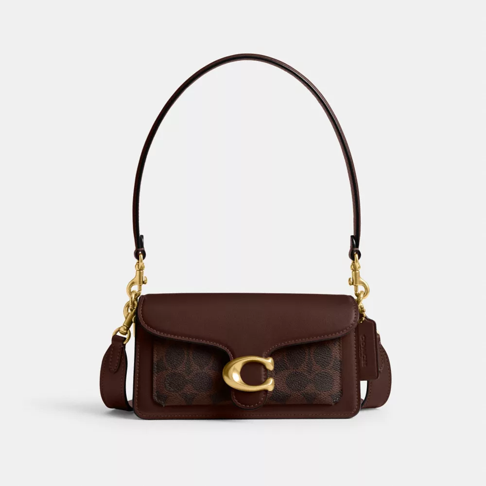 Tabby Shoulder Bag 20 With Cherry Embroidery