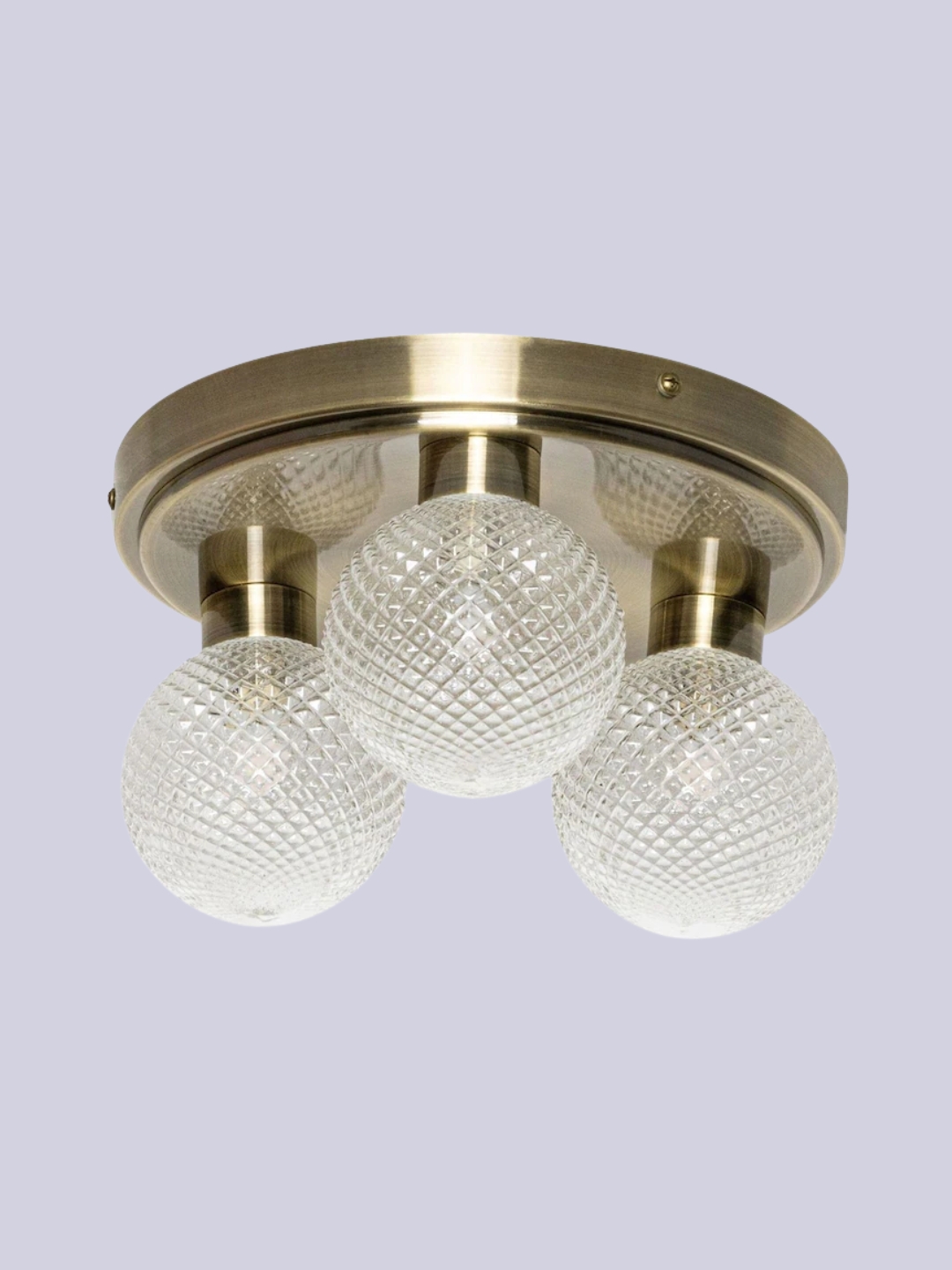 BHS, Bhs Antique Brass Vermont Bathroom Ceiling 3 Light
