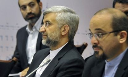 Iran's chief negotiator Saeed Jalili meets with world leaders Tuesday in a new round of nuclear talks: Iran wants the six world powers at the table to acknowledge that it has the right to enr