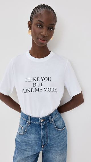 I Like You But I Like Me More Slogan Tee