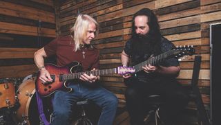 Steve Morse (left) and John Petrucci