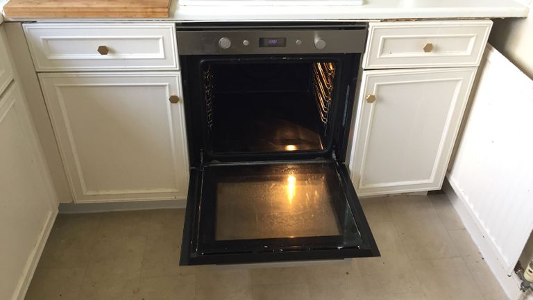 oven after tiktok cleaning hack
