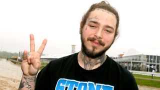 BALTIMORE, MD - MAY 19: Musical artist Post Malone attends The Stronach Group Chalet at 143rd Preakness Stakes on May 19, 2018 in Baltimore, Maryland.
