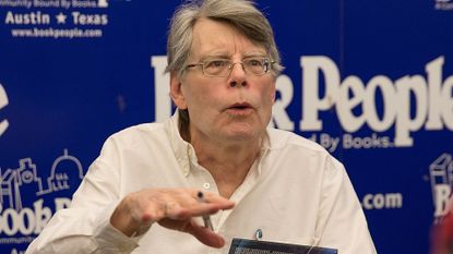 Stephen King at a book signing