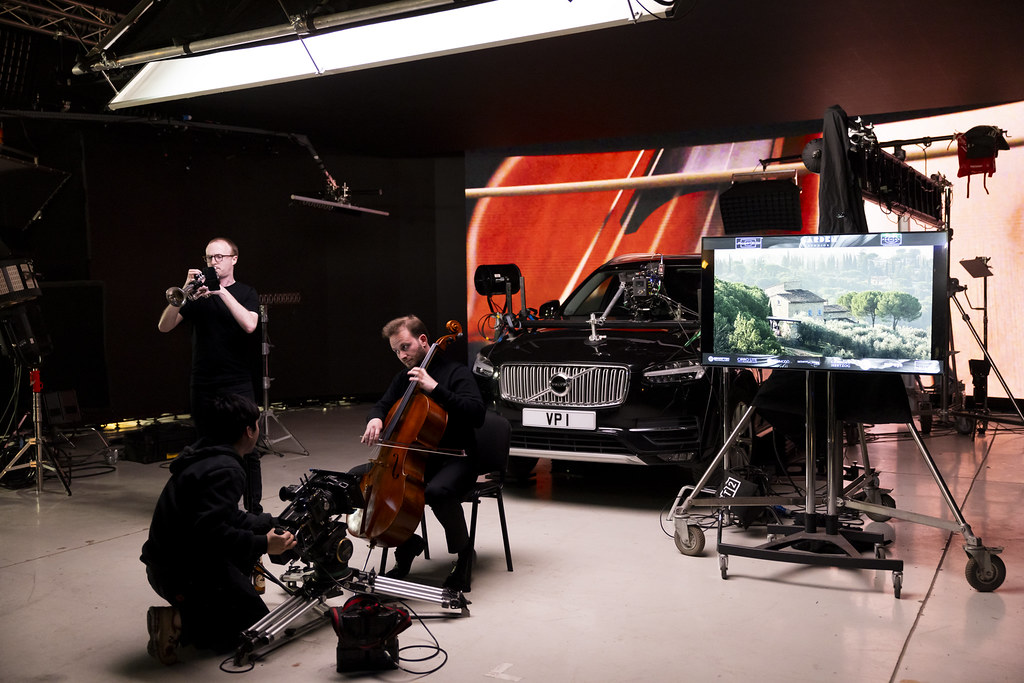 Brompton Technology brings Garden Studios VP studio to life, whether filming a car scene or cellist in the "outdoors."