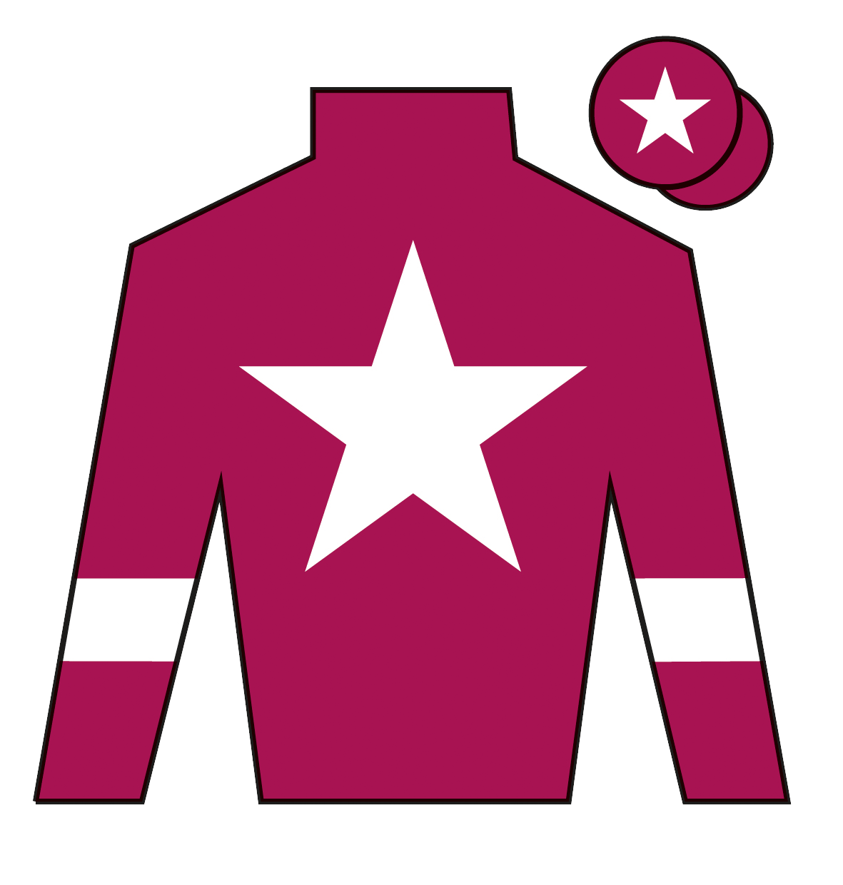 Jockey's silks for fFavori De Champdou in the 2026 Grand National